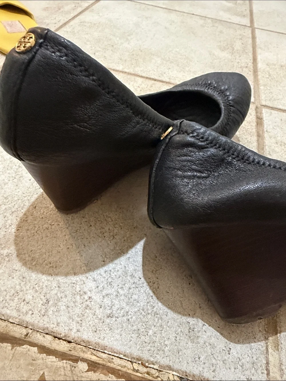 Tory Burch Black Women's Classic Slip-On wedge